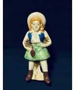 Vintage 1950s cowgirl figurine Annie Oakley vibe porcelain made in Japan - $14.00