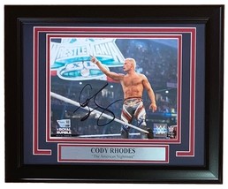 Cody Rhodes Autografato con Cornice 8x10 Wwe Reale Rumble Foto Fanatici - £167.40 GBP