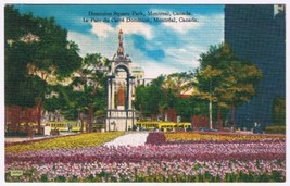 Postcard Dominion Square Park Montreal Quebec - $3.95