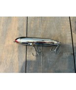 Vintage Original Heddon Zara Spook Nose Tie Silver Fishing Lure ~4-1/4” - €17,48 EUR