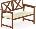 Furinno Fg18113C Tioman Hardwood Outdoor Patio Furniture X-Back Bench In - $121.98
