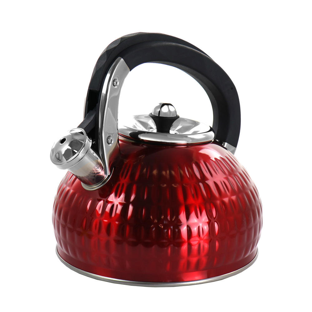 Primary image for MegaChef 3 Liter Stovetop Whistling Kettle in Red