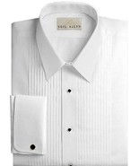 Neil Allyn Traditional Fit 100% Cotton 1/4&quot; Pleated Laydown Collar Tuxed... - £68.34 GBP