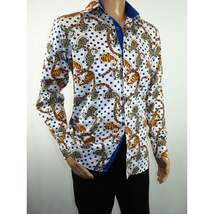 Mens Sports Dress Shirts By AXXESS From Turkey 100% Egyptian Cotton 622-04 White image 7