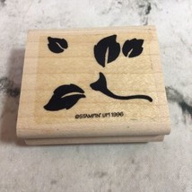 Stampin&#39; Up! Rubber Stamp Flower Stem With Leaves 2&quot; Square VTG 1996 - £6.17 GBP