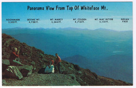 Postcard Adirondacks New York Panorama View From Top Of Whiteface Mountain - £2.21 GBP