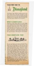 Your First Visit to Disneyland Brochure and Map 1955 Guide to the Magic ... - $879.12