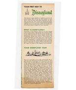 Your First Visit to Disneyland Brochure and Map 1955 Guide to the Magic ... - $879.12