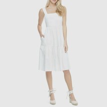 NWT Size 8 Nordstrom Gal Meets Glam White Collection Desiree Bow Back Sundress - £69.37 GBP
