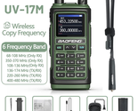 17M Walkie Talkie Wireless Copy Frequency Air Band VHF/UHF Long Range Ha... - £63.15 GBP
