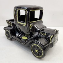 Vintage McCoy Model A Truck Car High Glaze Black Yellow Trim Planter USA EUC - £22.49 GBP