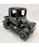 Vintage McCoy Model A Truck Car High Glaze Black Yellow Trim Planter USA... - £21.98 GBP
