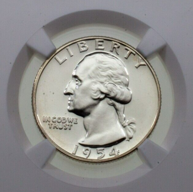 1954 25C Washington Quarter Proof Graded by NGC as PF-68 Item image 3