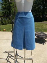 Nwt Worth Blue Front Pleat Skirt 10 $348 - £39.04 GBP