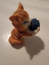 Mini Resin Kitty Figurine Kitten Cat Decor Collectible Vintage - £14.98 GBP