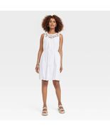 Women Wide Strap Sleeveless a-Line Dress - Knox Rose‚ White Size XS. NWT... - $14.84