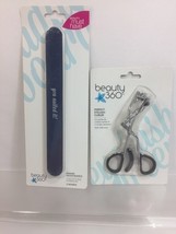 (2) Beauty 360 Perfect Eyelash Curler &amp; 2 Nail File Padded Salon Board - $4.15
