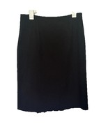 Woman’s Black Skirt With Pleated Accent On Back In Size 10 - €11,08 EUR