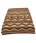 Handmade Antique Native American Navajo Rug Blanket 4.6&#39; x 5.4&#39;, 1900s -... - $5,832.10 CAD
