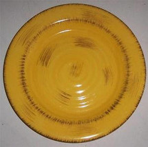 Gibson Elite Handpainted Yellow Color Extra Large Collectible Dinner Plate Stone - £12.48 GBP