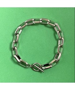 Titanium Steel Link Chain Bracelet for Men Women - £10.28 GBP