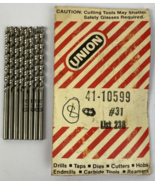 8 x New Union Butterfield  U HS 31 - #31 2 3/4&quot; Length HSS Drill Bit Lot... - $27.06 CAD