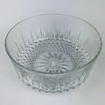 ARCOROC FRANCE Crystal Bowl Starburst Diamanté LARGE Serving, Salad, 9&quot; ... - £11.21 GBP