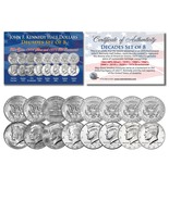 JFK Half Dollars Decades Collection U.S. 8-Coin Full Set of 8 YEARS Unci... - £31.51 GBP