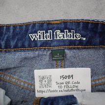 Wild Fable Shorts Womens 0 Blue Denim High Rise Cut Off Distressed Bottoms - £17.91 GBP