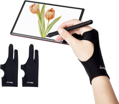 Wookoudai Digital Drawing Glove 2 Pack,Artist Glove for Drawing Tablet,Ipad,Sket - $11.71