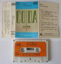 Led Zeppelin Coda Tape Cassette From Peru Hard Rock - £10.22 GBP