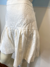 J. Crew Off-White Embossed Paisley Peplum Skirt, Women&#39;s Size 10 - £14.90 GBP