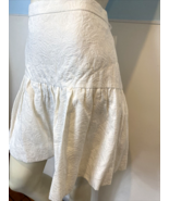 J. Crew Off-White Embossed Paisley Peplum Skirt, Women&#39;s Size 10 - £15.00 GBP