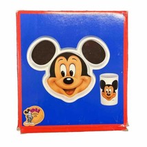 Disney Mickey Mouse Head Shaped Plate And Cup Set Missing The Collector ... - $45.99