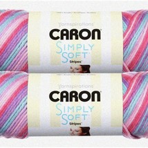 Times Square Soft Stripes Yarn - Vibrant, Cozy, and Stylish! - £39.04 GBP