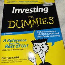 Investing for Dummies by Eric Tyson (2002, Trade Paperback) - £3.04 GBP