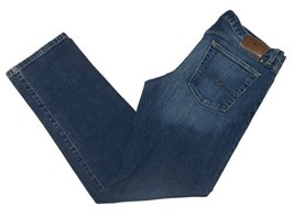 Lucky Brand Men’s Dark Wash Original Straight Leg Jeans Size 34x32 EUC - £22.96 GBP