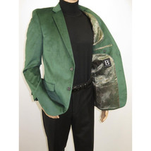 Mens BASSIRI Velvet Sports Coat Grammy Award, LEONARDI J1042 Hunter Green image 6