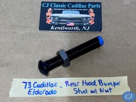 OEM 1973 Cadillac Eldorado REAR HOOD BUMPER (ON COWL) STUD &amp; NUT - $94.04