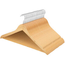 MegaChef 20 Piece Acacia Wood Swivel Hook Hanger Set in Light Brown - $94.86