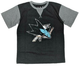 NHL Majestic Boys San Jose Sharks T-Shirt Hockey Size Large 14-16 NWT - £9.34 GBP