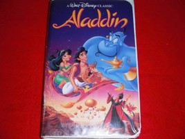 Walt Disney Aladdin VHS movie Clam Shell Case Family Movie Robin Williams - £7.06 GBP