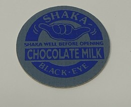 Shaka Hang Loose Chocolate Milk Black Eye POG Hawaii  Milk Cap Vtg Adver... - $15.79