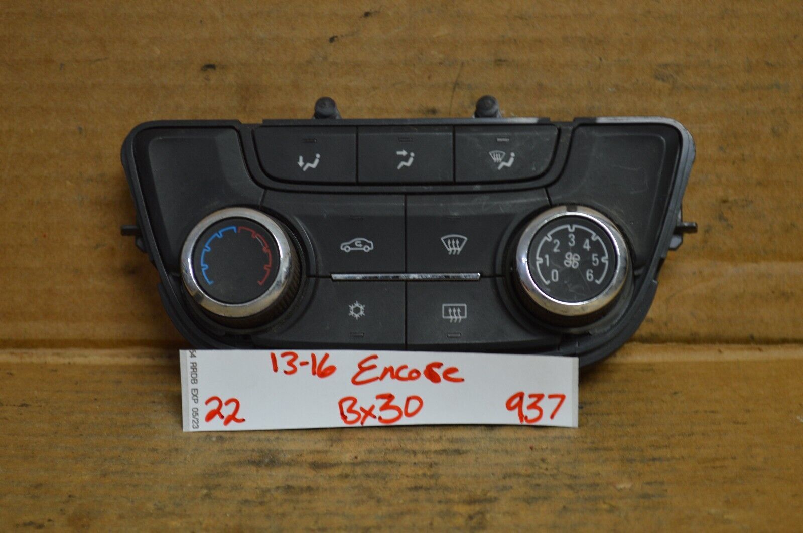 13-16 Buick Encore Temperature AC Climate 22944949 Control 937-22 bx30 - $4.99
