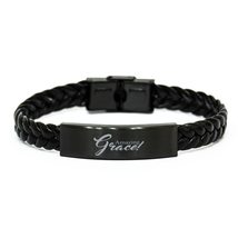 Motivational Christian Stainless Steel Bracelet, Amazing Grace!, Inspirational C - £19.24 GBP