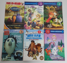 6 Disney Reader Books Lot Level 1 2 Kindergarten 1st Grade Bolt Turbo Homeschool - £8.05 GBP