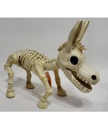 Happy Halloween Donkey Skeleton Heavy Plastic Head Moves Decor 13.5&quot; - $616.37 MXN