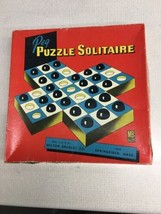 Vintage Milton Bradley 1950 PEG PUZZLE SOLITAIRE Game #4018  COMPLETE - £13.58 GBP