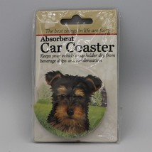 Super Absorbent Car Coaster - Dog - Yorkie - $5.44