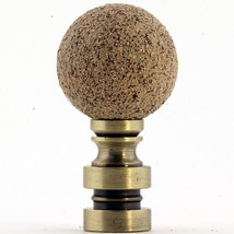 Ceramic Sand Ball Antique Base Finial 1.75&quot;h - £7.97 GBP